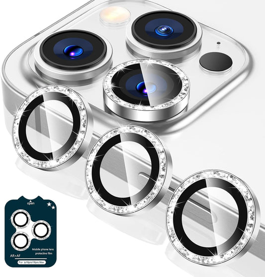 Tensea Camera Lens Protector Compatible for iPhone 16 Pro Max/16 Pro/14 Pro Max/14 Pro, Metal Aluminum Alloy Tempered Glass Cover Camera Screen Protector Accessories, Case Friendly