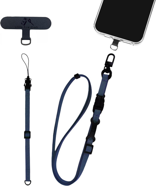 Cell Phone Strap Adjustable Wrist Strap Crossbody Cellphone Holder Extra Long Phone Lanyard Wrist Lanyard (Navy)