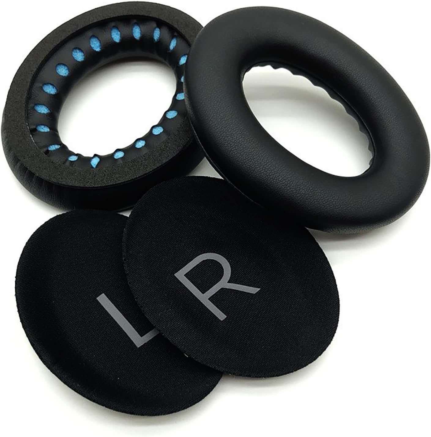 QC45 Earpads Replacement for Bose QuietComfort 45 (QC45)/QuietComfort SE (QC SE)/Quiet Comfort Wireless Over-Ear Headphones, Ear Pads Cushions with Durable Protein Leather Noise Cancelling Foam