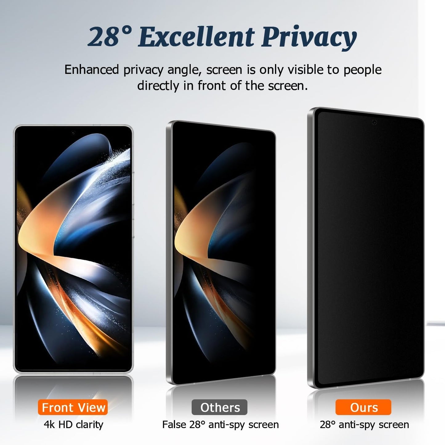 2 Pack Matte Privacy Screen Protector for Galaxy S25 Ultra,9H Tempered Glass,Anti-Glare,Anti-Spy,Anti-Scratch, Smooth and Responsive Absolute Fingerprint Compatibility Touch Screen HD Clear