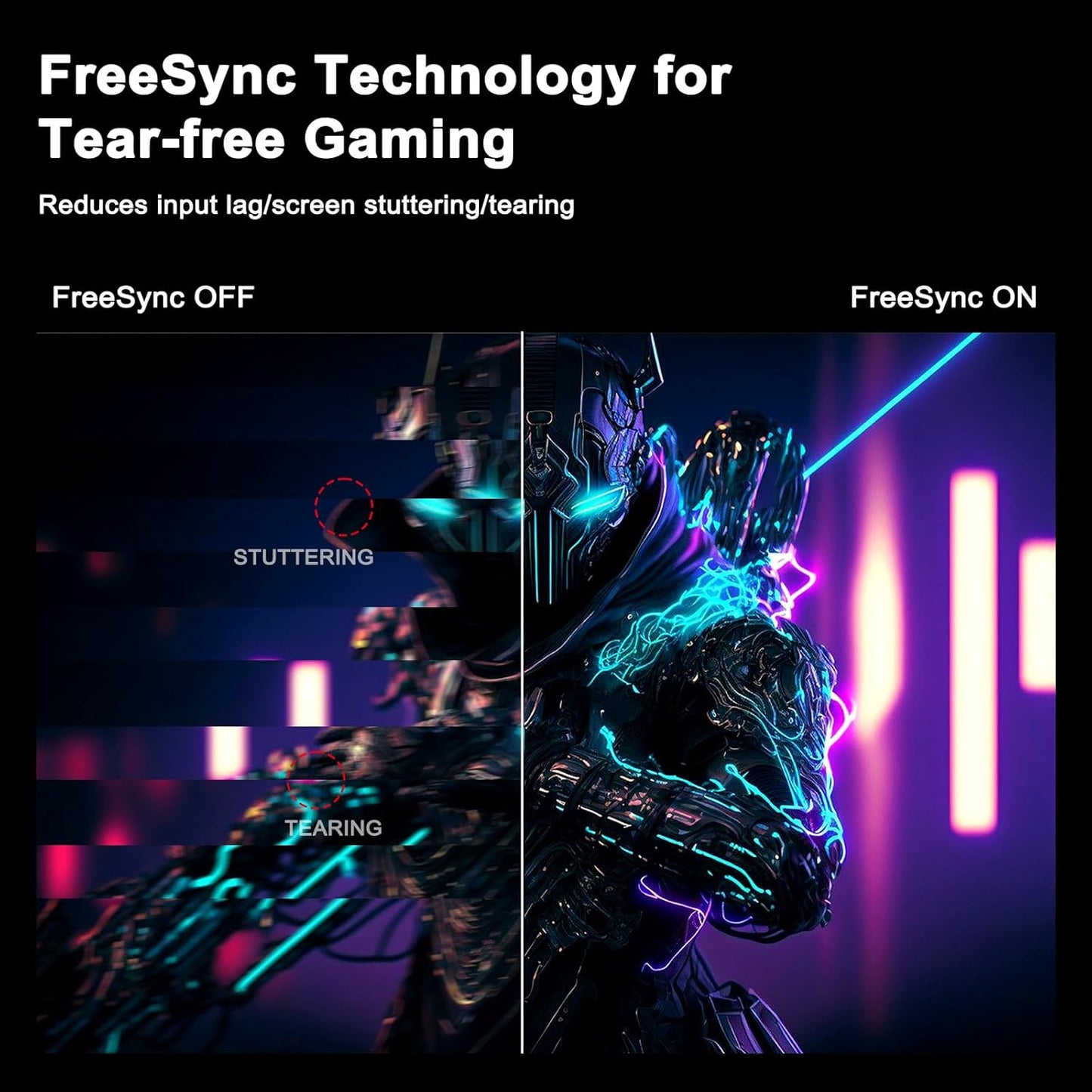 SANSUI 27 Inch WQHD 2560 x 1440 IPS Gaming Monitor, 180Hz 1ms Computer Monitor, DP 1.2 x2 | HDMI 2.0 x2 | VESA Mount, 120% sRGB HDR Eye Care Metal Stand (DP Cable Included)