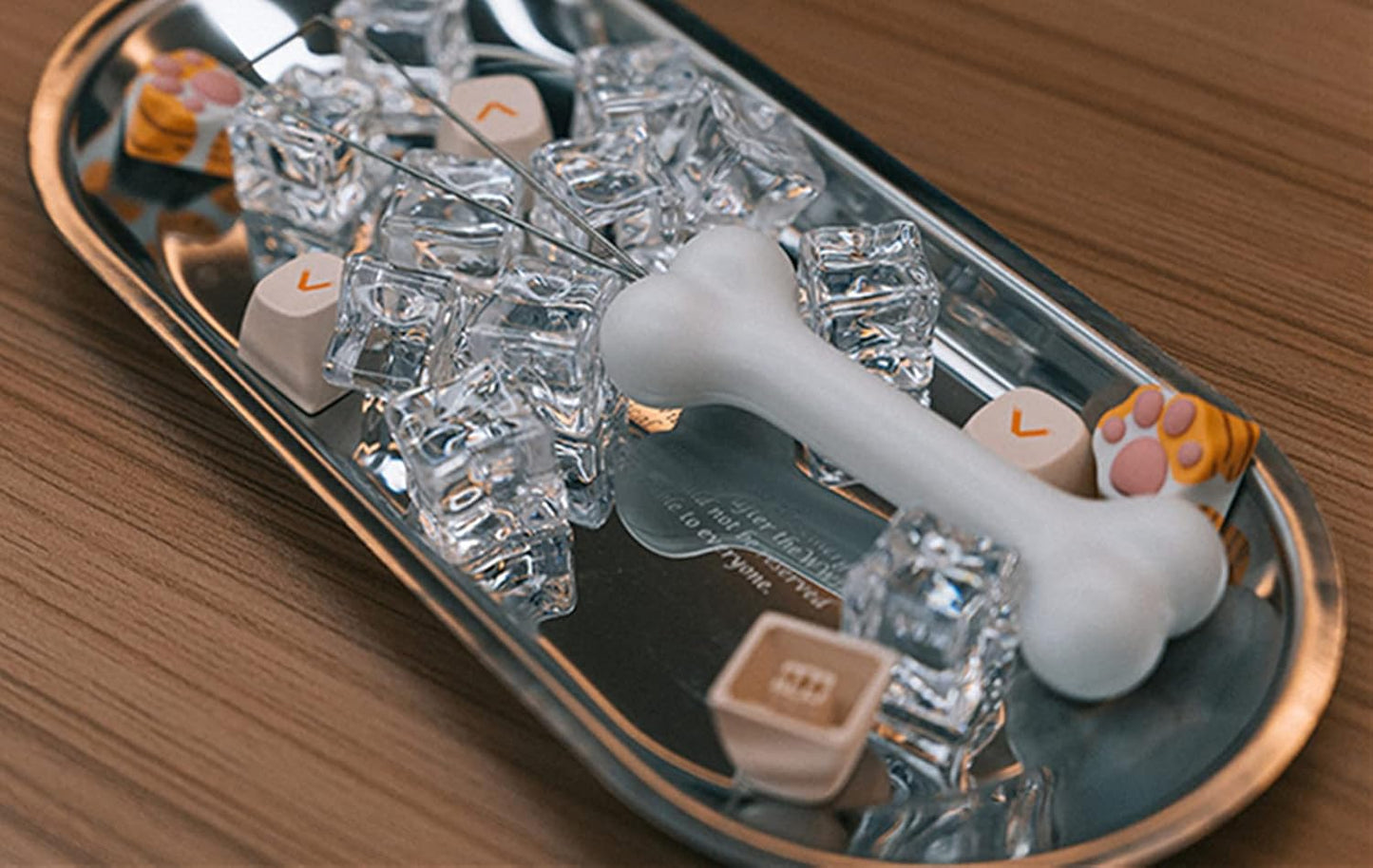 FKZ Keycap Puller,Custom Mechanical Keyboard Keycap Removal Tool for Cherry MX, Outemu, Kailh Switches - QWERTY USB-C Keyboard DIY Accessory (Bone)