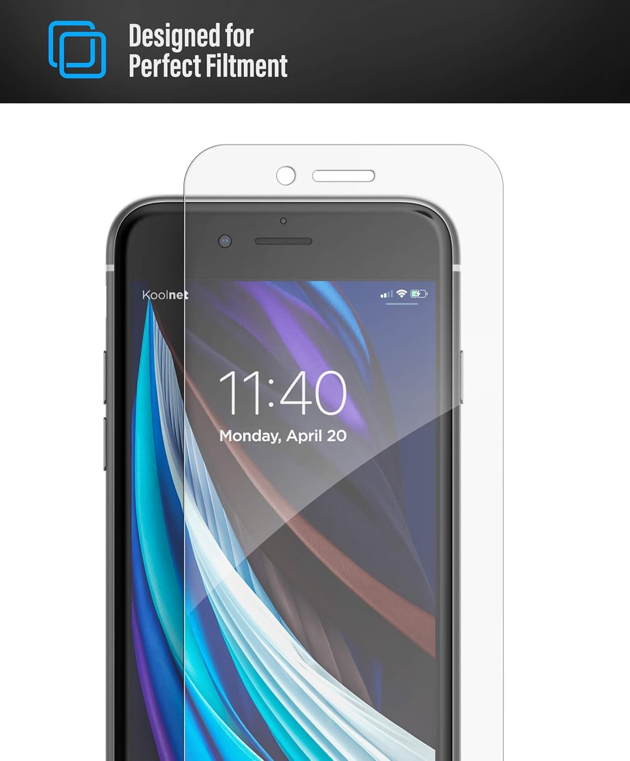 magglass Tempered Glass for iPhone SE Screen Protector (2020 / 3rd Gen 2022) Anti Bubble UHD Clear Display Guard (Case Compatible) (HD Clear)