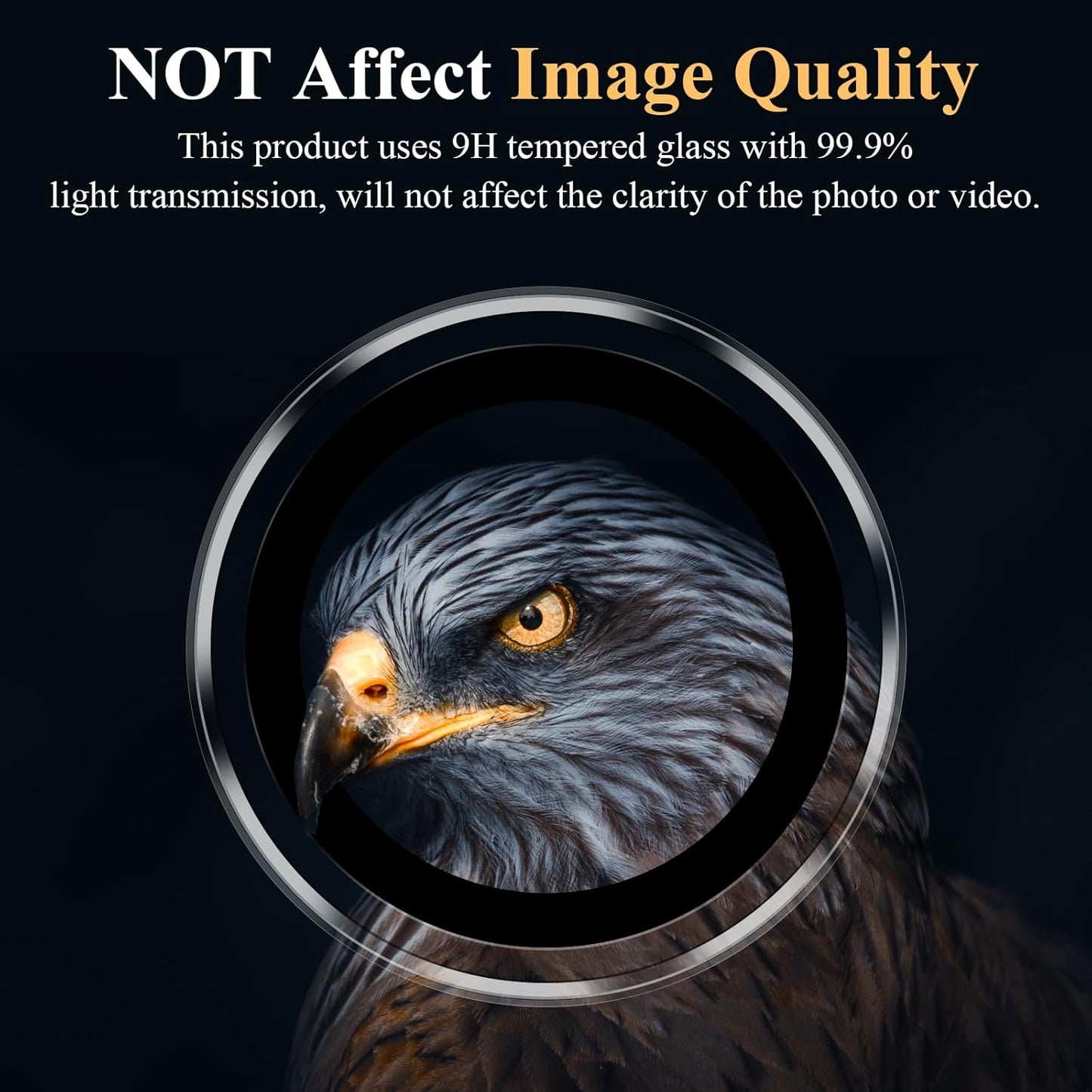 YWXTW Camera Lens Protector for Samsung Galaxy S24 / S23 / S23 Plus, [NOT for S24 Plus] 9H Tempered Glass HD Clear Individual Ring Camera Screen Protector for Galaxy S24 Accessories (Clear)