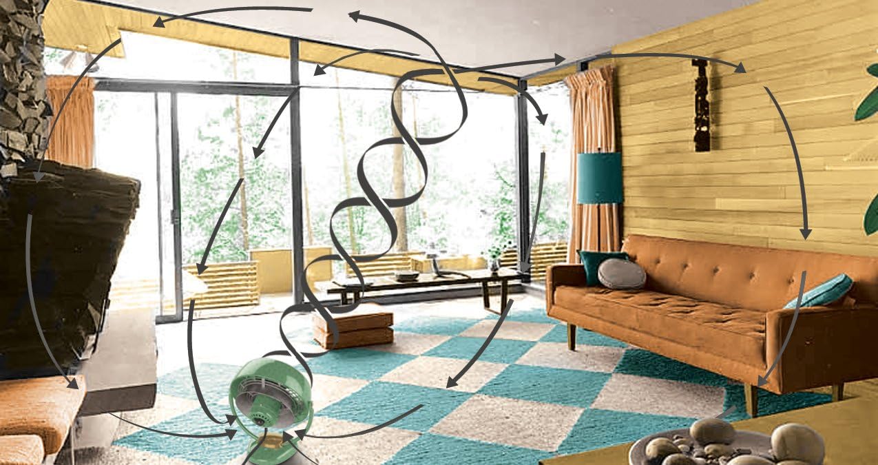 Vornado VFAN™ Sr. Vintage Fan, Large Retro Metal Air Circulator for Cooling & Decor, 3 Speed Settings, Adjustable Tilt, Durable Construction, Powerful Cooling Airflow, Floor Fan for Home, Green