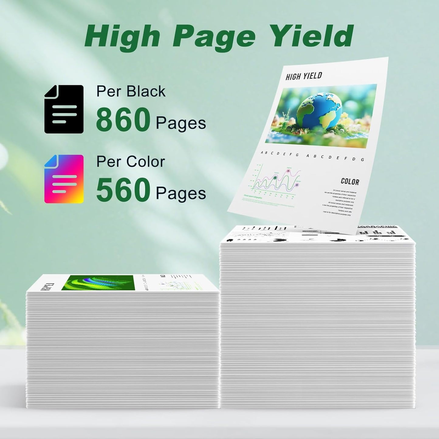 MYTONER 275XL 276XL Ink Cartridges Remanufactured Replacement for Canon Ink 275 276 for Canon Printer Ink 275 276 Black Color Combo Pack for Pixma TS4720 TS3722 TR4700 TS3522 TR4722 TS3500 TS3700