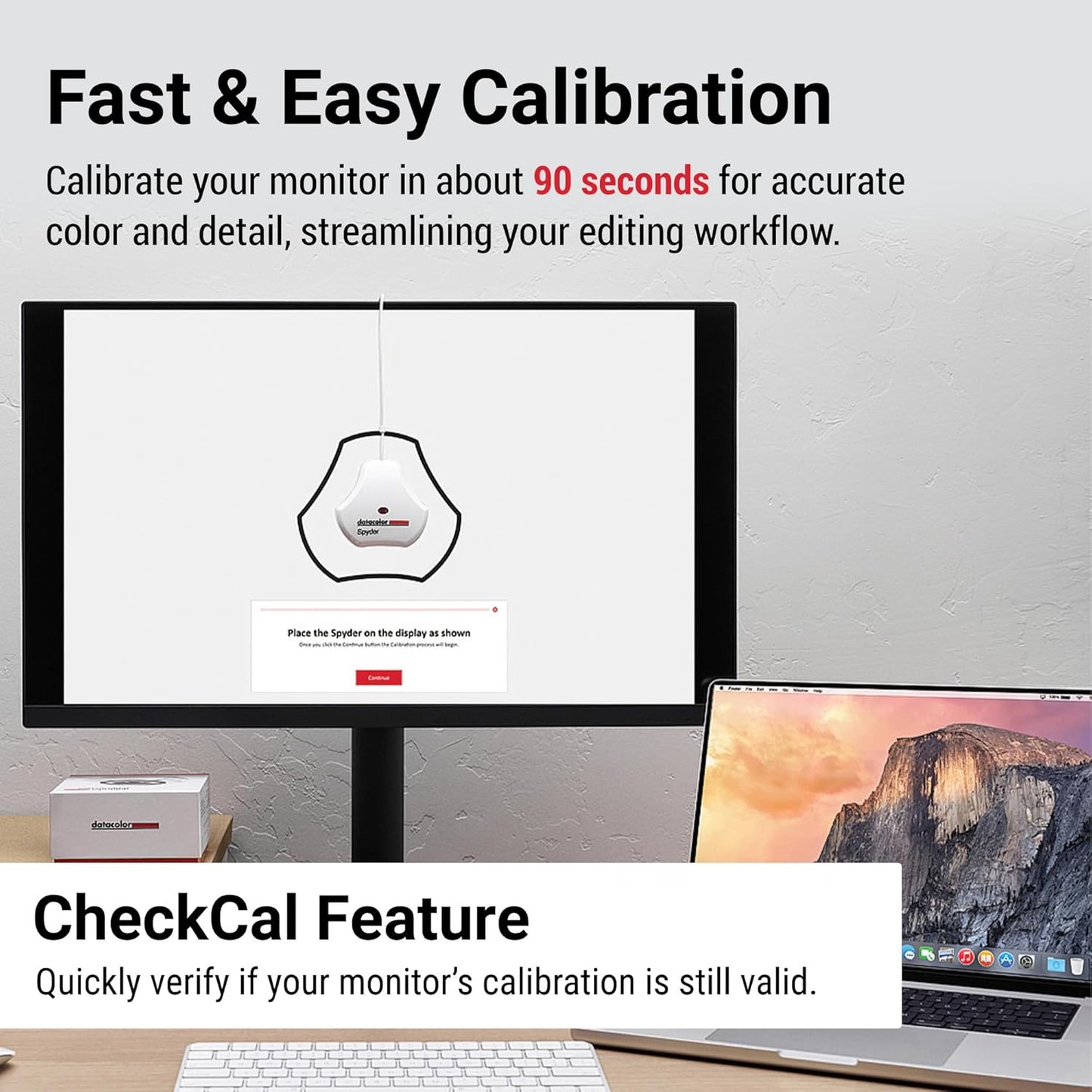 Datacolor Spyder Monitor Calibration Tool: Ensures Accurate & Consistent Color for Photos & Online Content
