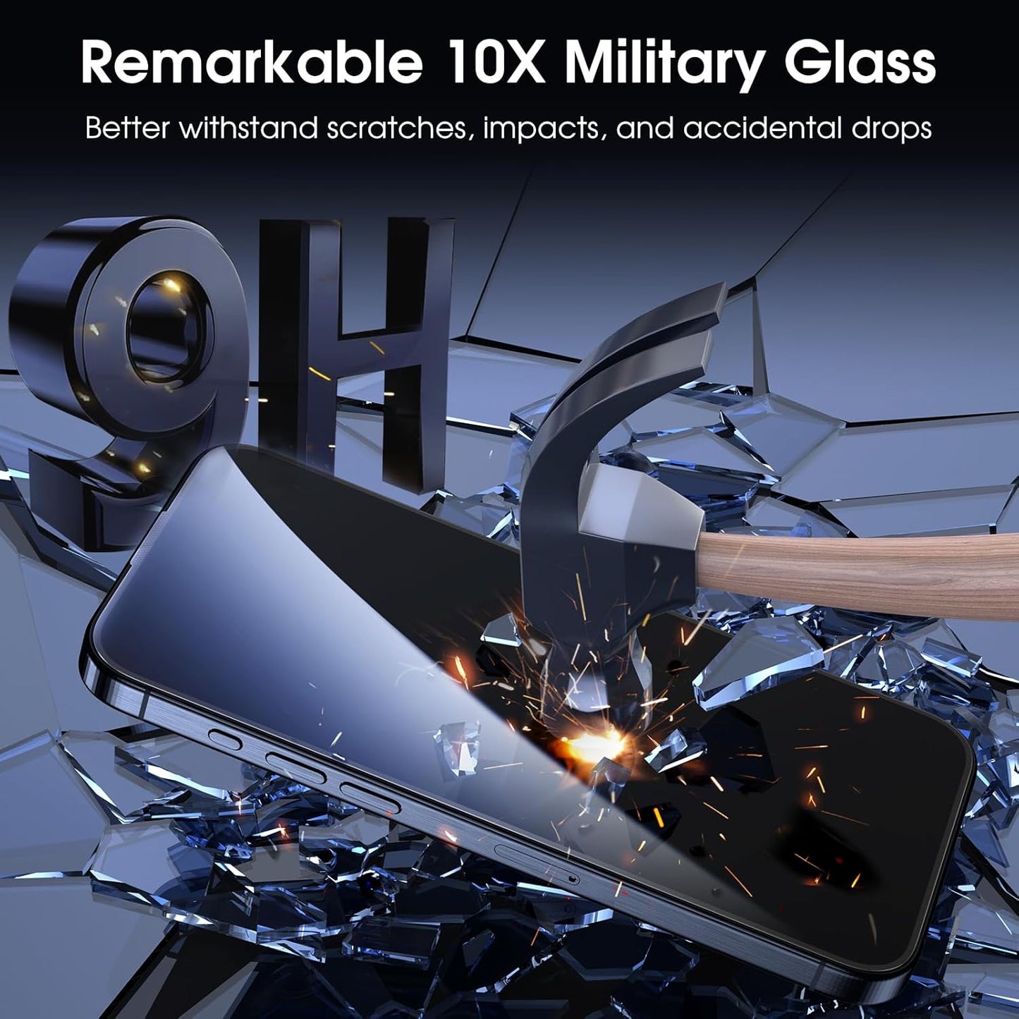 MOCOLL Anti-Blue Light Screen Protector for iPhone 15 Plus – Blue Light Blocking, HD Clarity, Scratch-Resistant, Easy Installation