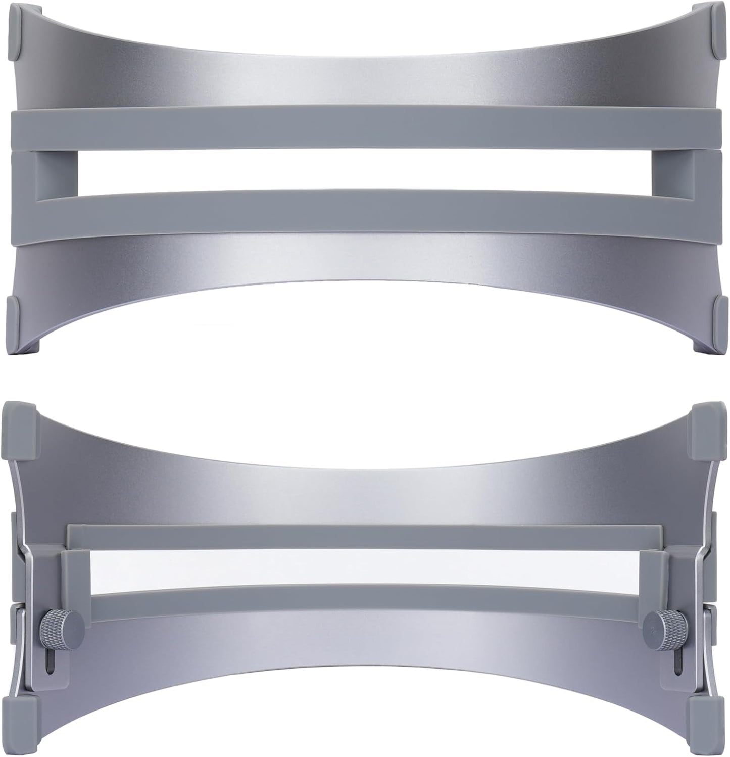 Adjustable Vertical Laptop Stand - 6061 Aluminum, CNC Precision, Anodized Finish, Fits All Laptops Including 17-inch, Ventilated Design, Anti-Slip Silicone Pads, ARC Shaped Stands