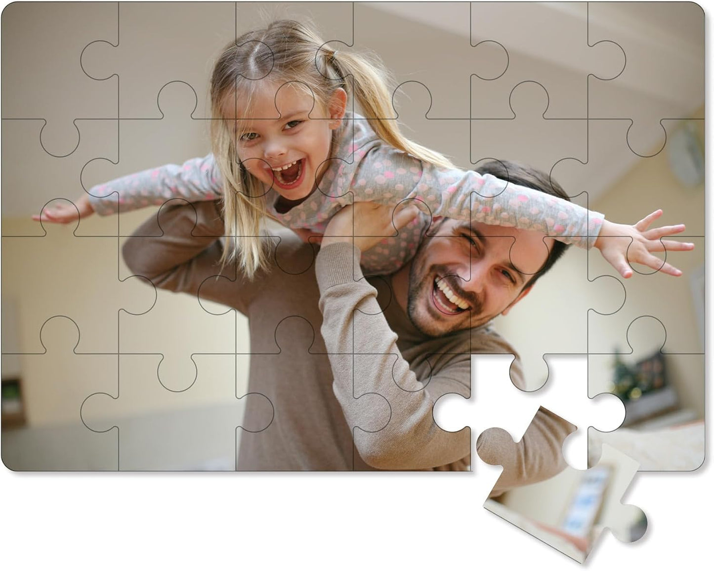 Photo Personalized Puzzle for Father's Day - 24 Piece - I See Me! (Horizontal/Landscape)