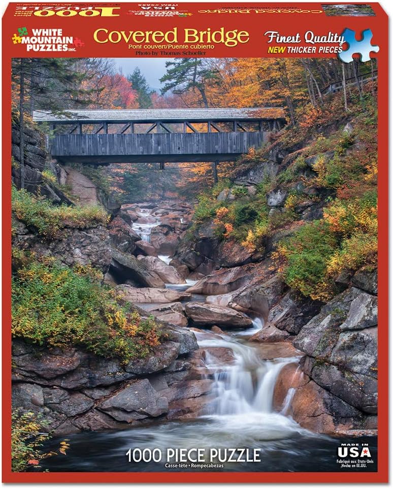 White Mountain Puzzles Covered Bridges, 1000 Piece Jigsaw Puzzle