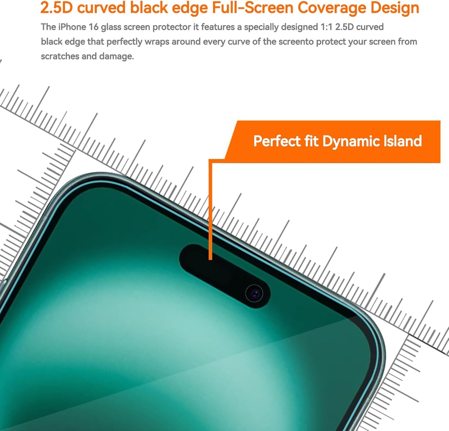 4 Pack Anti Blue Light Screen Protector for iPhone 16,iPhone15 [6.1inch] with Installation Frame,9H+ Anti Blue Light Tempered Glass, Anti-Scratch, Case Friendly