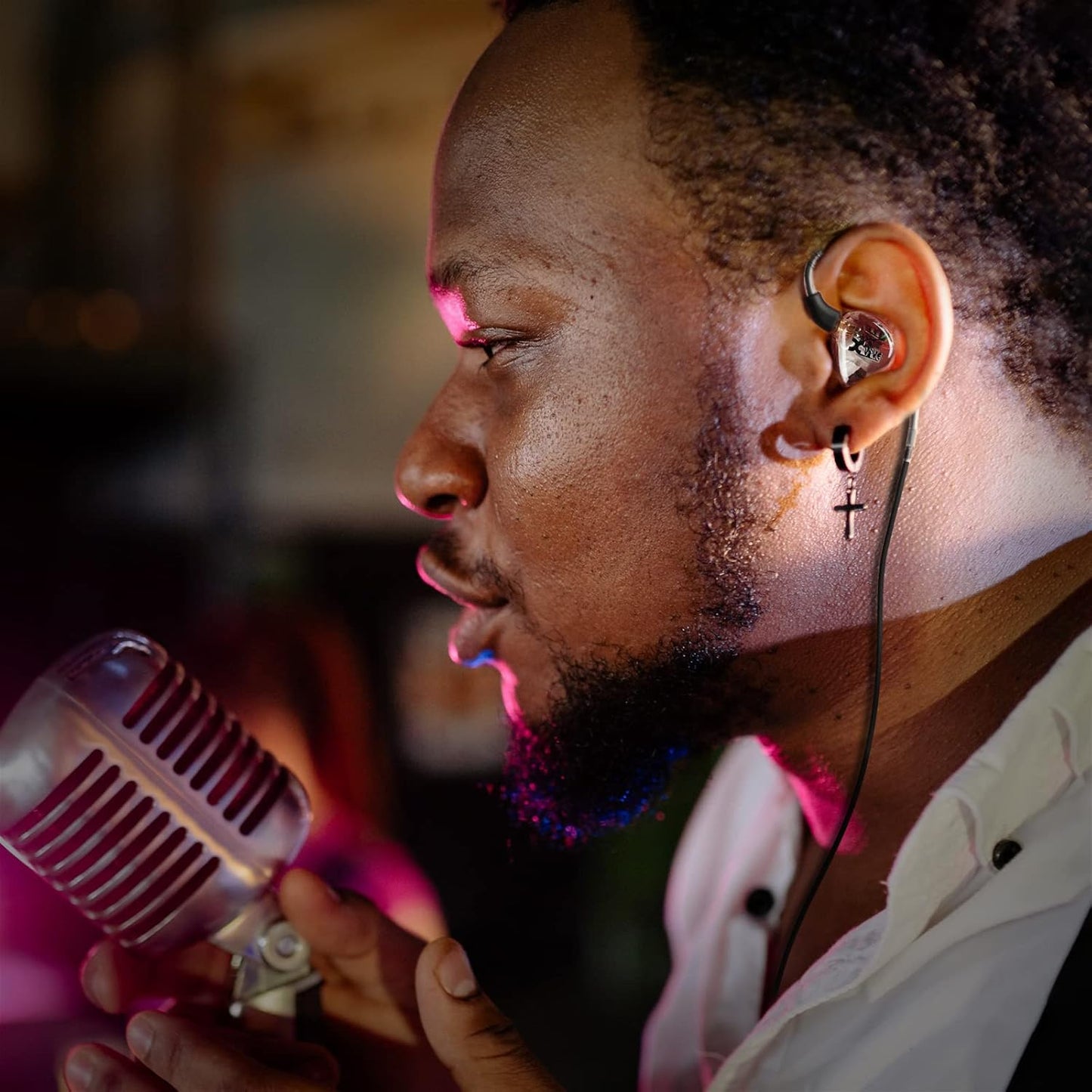 Xvive T9 in-Ear Monitor Headphones Dual Knowles BA Drivers IEM for Studio, Band Rehearsal, Live Performance (T9)