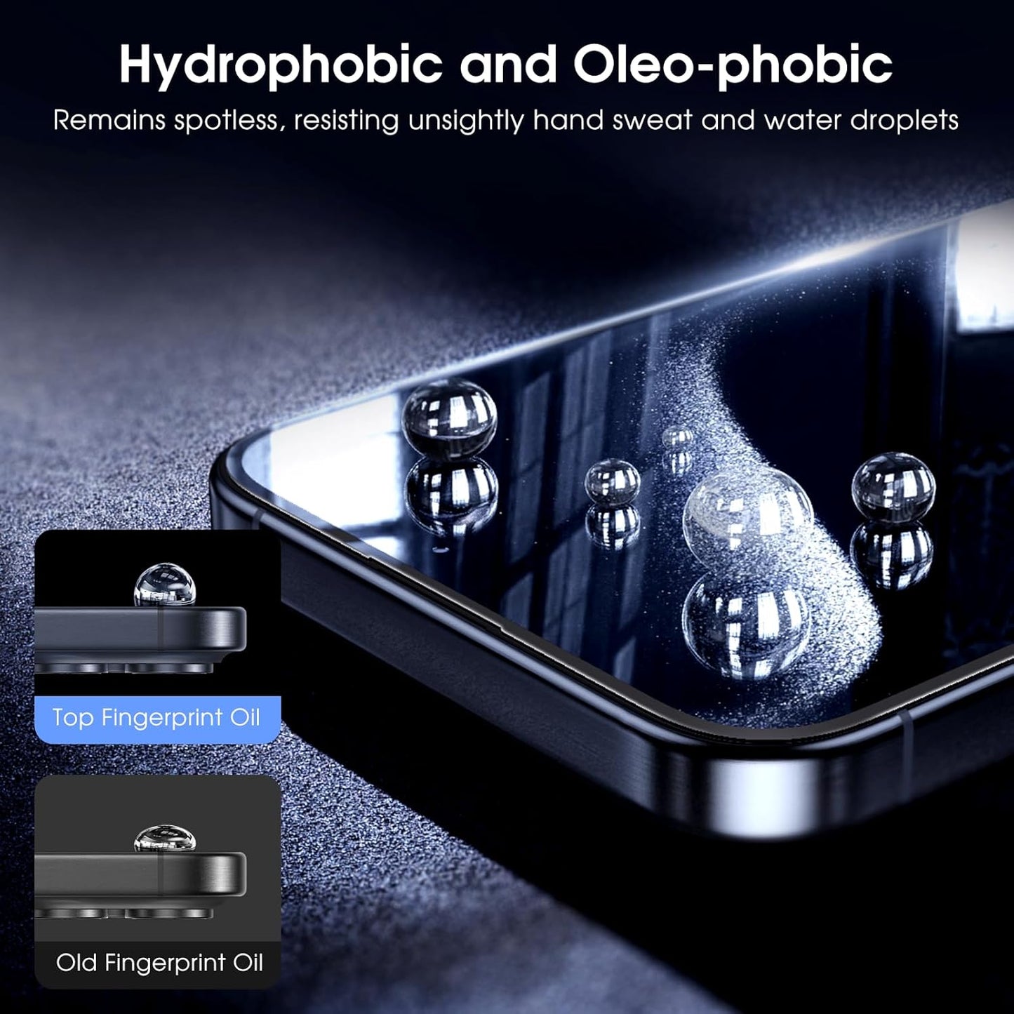 MOCOLL for iPhone 15 Pro Screen Protector Blue Light [6.1"] with Camera Lens Protector,【 Eye Protection】Anti Blue Light Tempered Glass for 15 Pro Screen Protector (2+2 Packs)