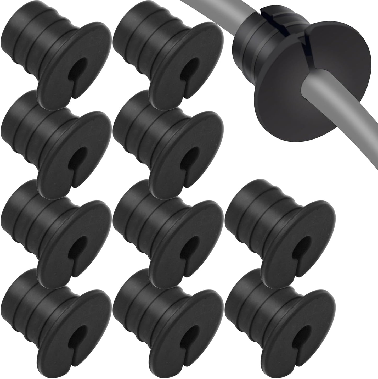 Cable Routing Kit for Starlink for 3/4 inch Wall Hole 10 Pcs, Starlink Accessories, Silicone Cable Wall Pass, Starlink Anti-Slip Wall Grommets for Cables (3/4 inch)