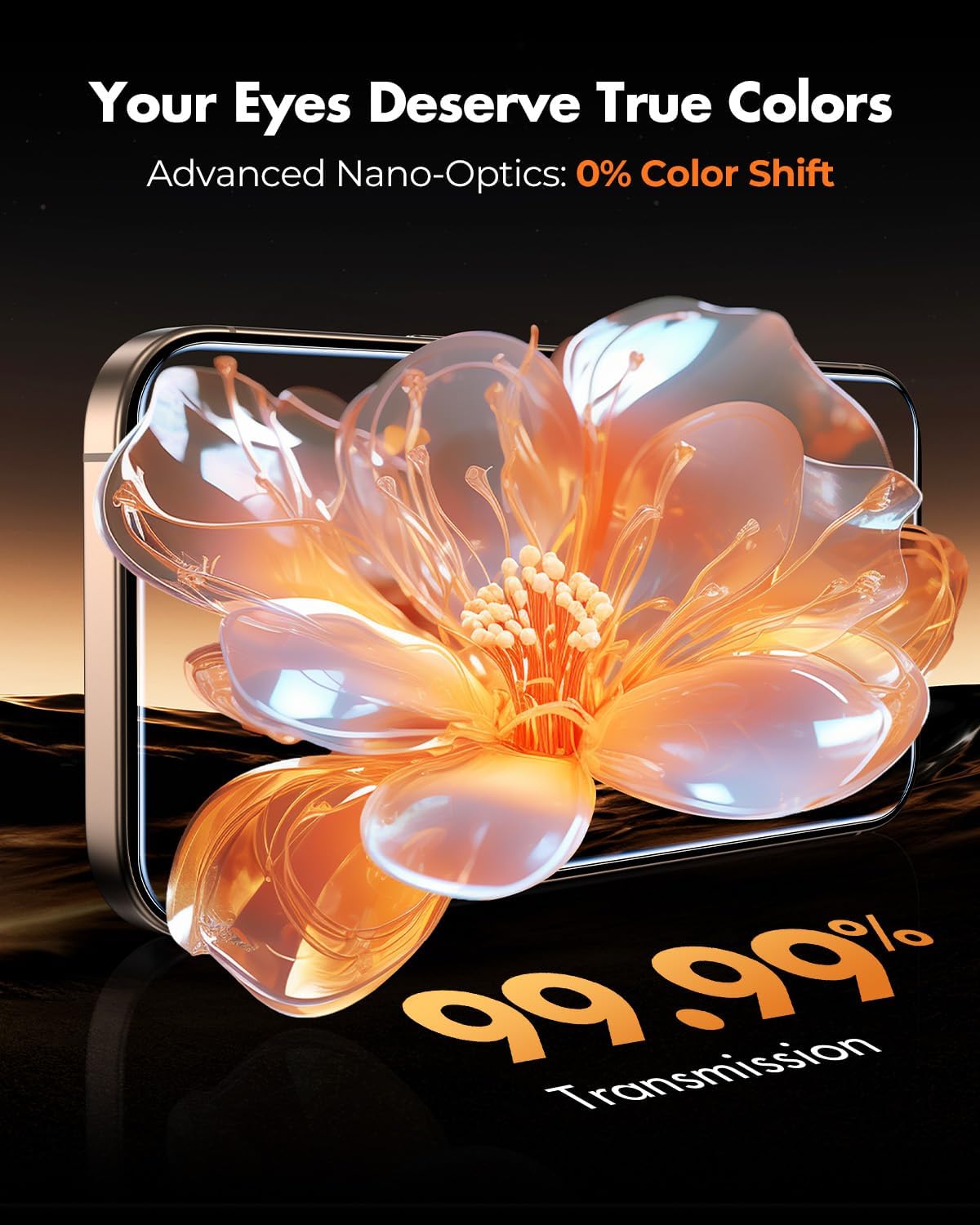 UNBREAKcable Anti-Glare Screen Protector for iPhone 16 Pro Max [2-Pack], 9H Hardness Tempered Glass, Anti-fingerprint, Enhanced Clarity, Anti-Blue Light, Easy to Install, Polishing Cloth Included