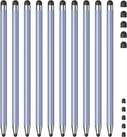 Stylus (10Pcs), Stylus Pen for Touchscreen, High Precision and Sensitivity Stylus Pen for iPad/iPhone/Samsung/Android Smartphone and Tablets, Compatible with All Capacitive Touch Screen (Blue)