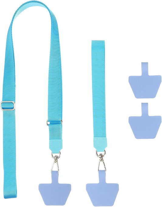 PATIKIL Smart Phone Lanyard with Wrist Strap and Patches for Most Smartphones ID Badges Keychain