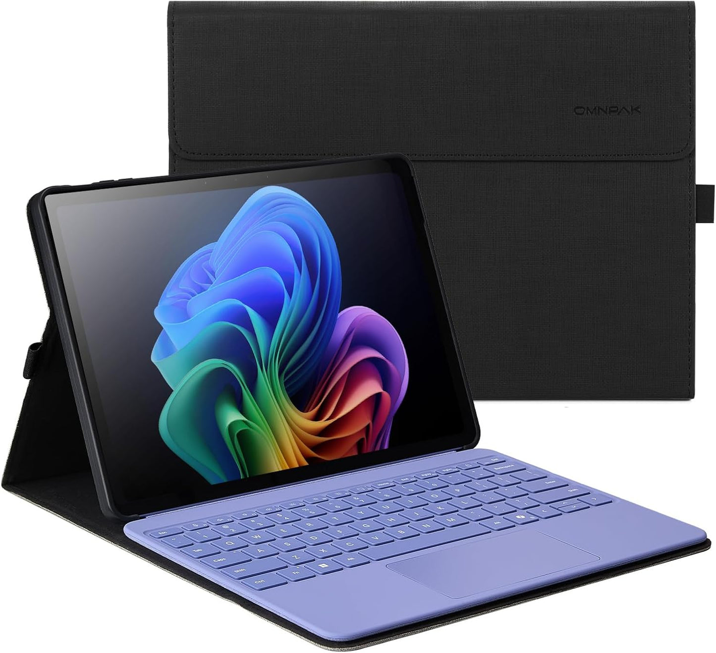 Omnpak Case for Microsoft Surface Pro 12" 2025, Lightweight Protective, Multiple Angle Viewing, Stylus Holder, Compatible with Type Cover Keyboard