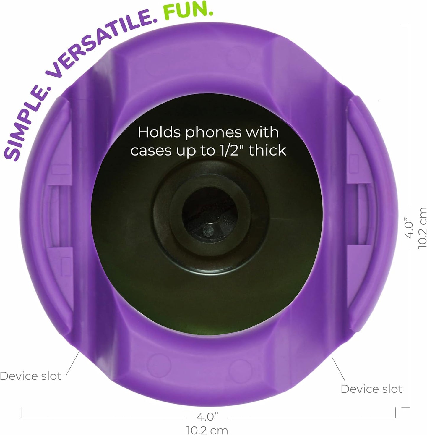 GoDonut – Phone Stand 360 Swivel – Cell Phone Holder + iPad Stand Desk Organizer - Compatible with Tablet, iPhone, Kindle & Most Smartphones – Black