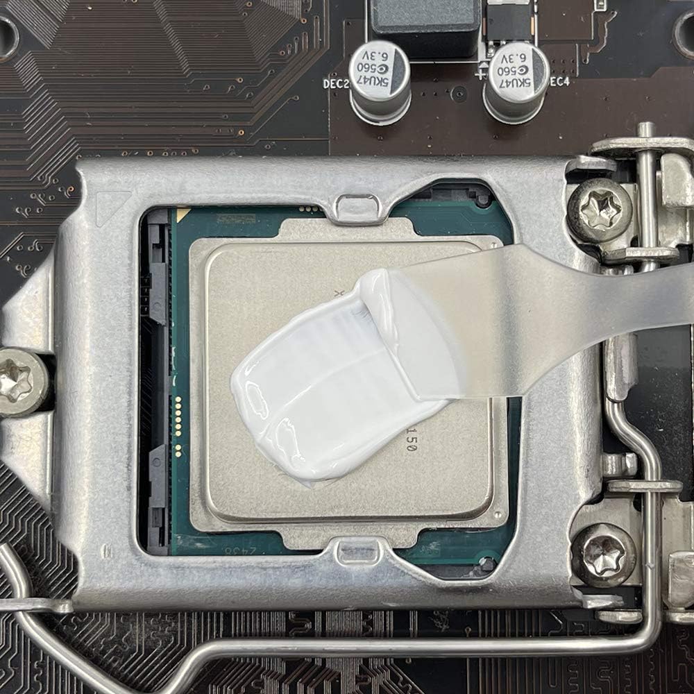 G104 100 Grams Thermal Conductive Paste, Silicone Thermal Compound Grease, Heatsink Paste for CPU Radiator Coolers LED Printer Chipset Cooling