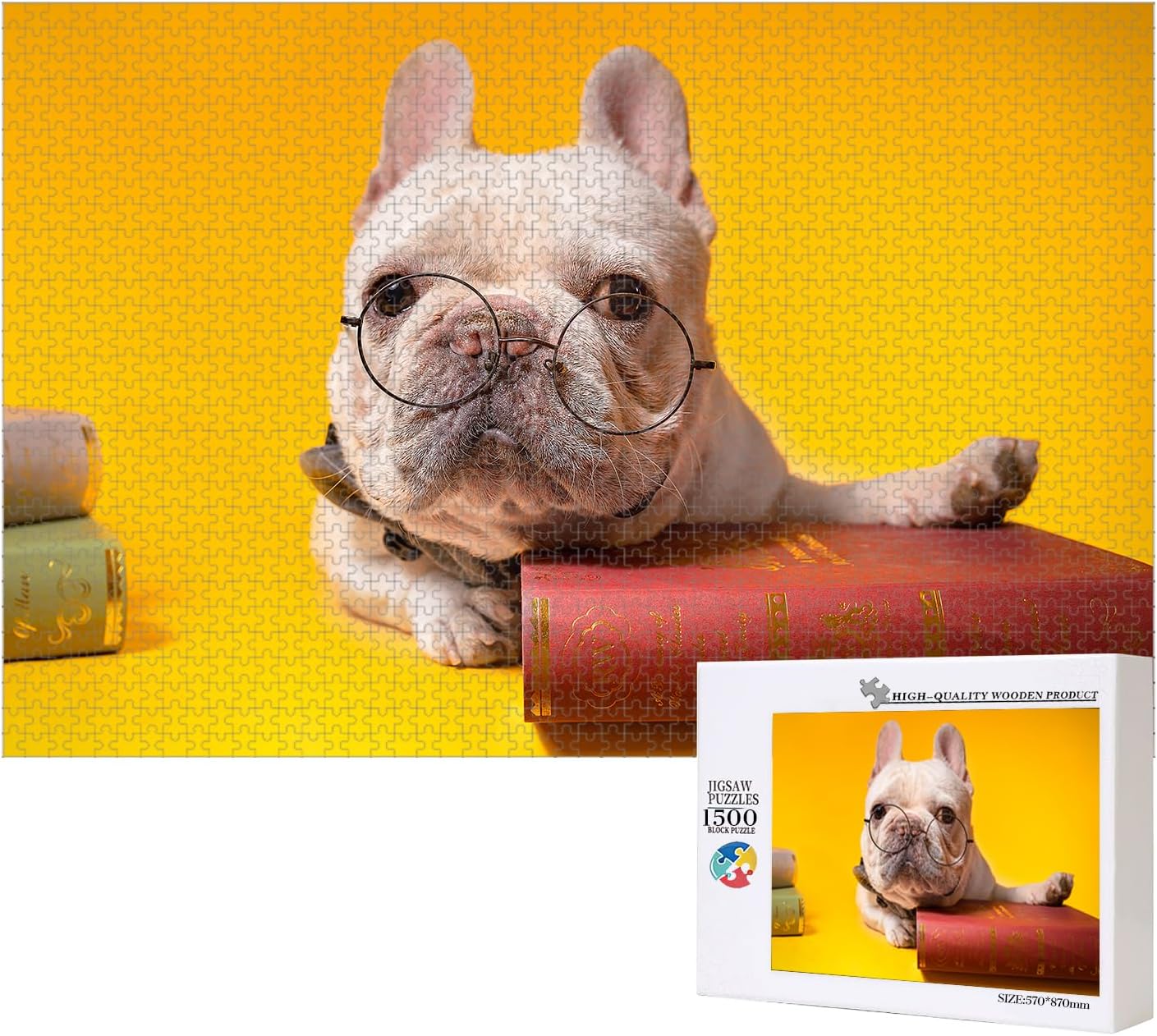 Custom Puzzle 120/200/300/500/1000/1500 Pieces, Personalized Puzzle from Your Own Photos, Customized Picture Jigsaw Puzzle Gift for Christmas Wedding Birthday Family