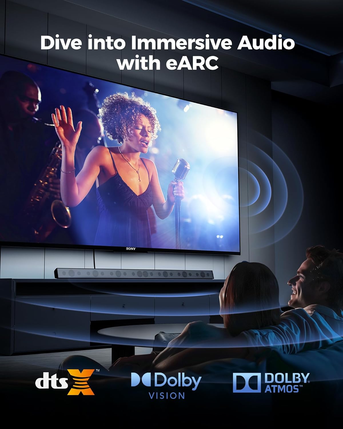 Silkland HDMI eARC/ARC Cable 3.3FT, 8K Certified Ultra High Speed HDMI 2.1 [8K@60Hz, 4K@120Hz] Dolby Atmos Vision, 48Gbps, HDR10, HDCP Compatible for Samsung/Bose/Vizio/SoundBar