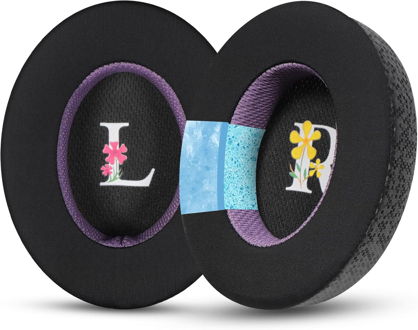 Magic Ice Gel Replacement Earpads for SENNHEISER MOMENTUM3 - Black/Purple, Comfortable & Durable