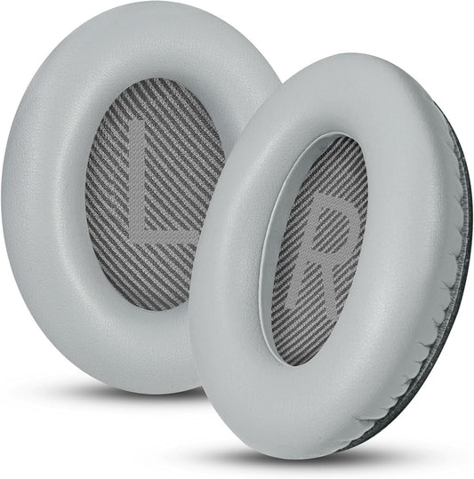 Headphones Replacement Ear Pads, Protein Leather earpad Cushions for Bose Quiet Comfort QC35 Headphones, Replacement Earpads, Softer Memory Foam - Gray