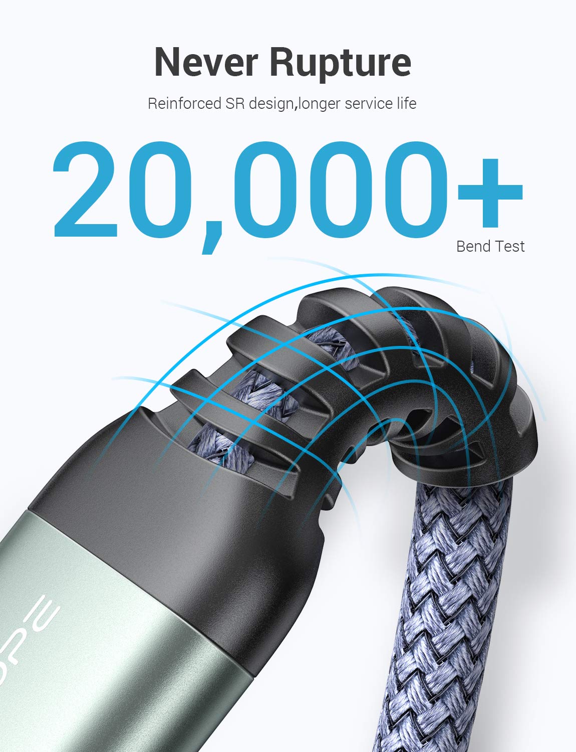 AINOPE 2 Pack USB Extensions Cable High Speed USB 3.0 Extension Cord Type A Male to Female Sturdy Braided Material Fast Data Transfer Compatible with USB Keyboard,Mouse,Flash Drive,Grey,20FT+20FT