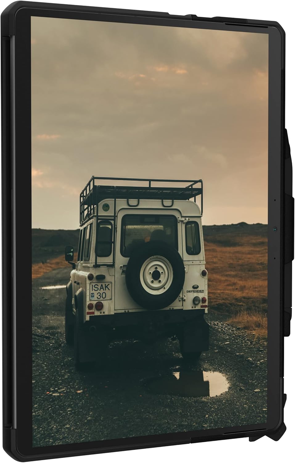 URBAN ARMOR GEAR UAG Designed for Microsoft Surface Pro 11/10/9 Case with Kickstand Hand Strap & Pen Holder Compatible with Type Cover Keyboard Rugged Protective Cover Heavy Duty, Scout Black