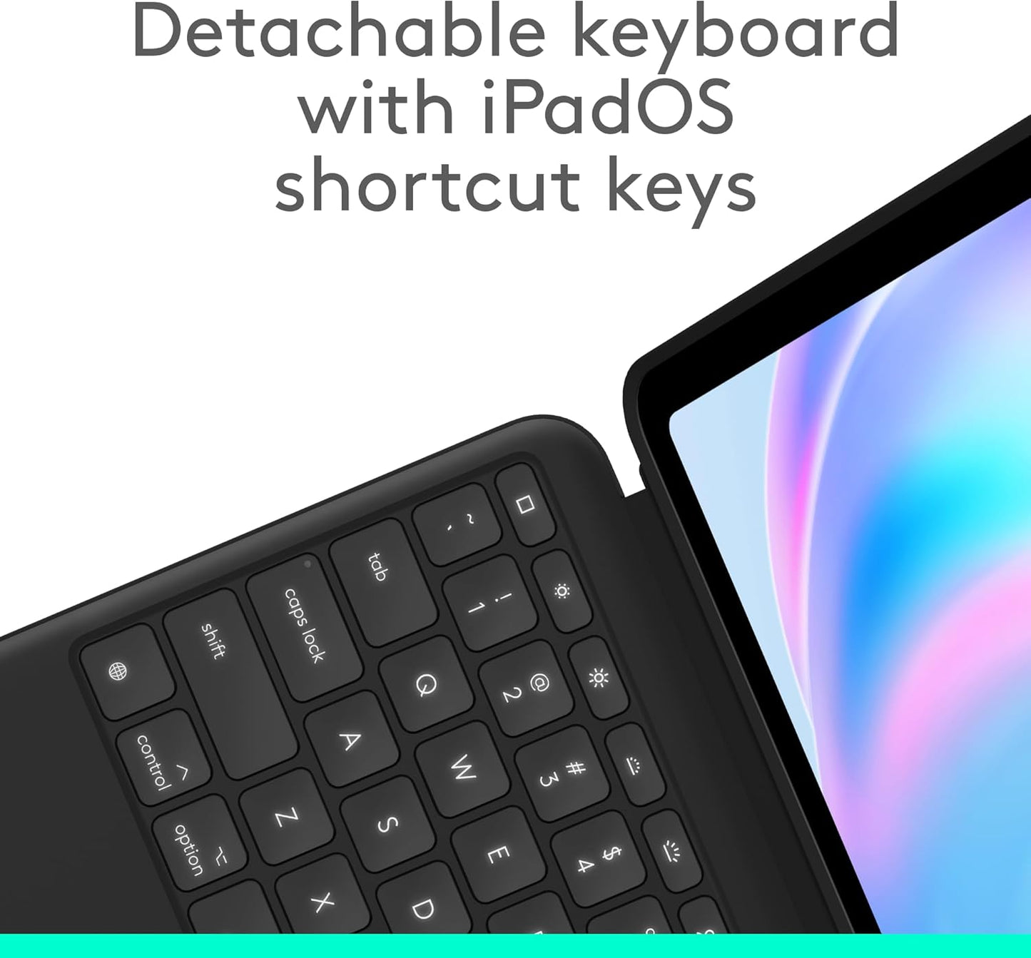 Logitech Combo Touch iPad Air 13-inch (M2 & M3)(2024, 2025) Keyboard Case - Midnight Black and Logitech Crayon Digital Pencil (2018 and Later)