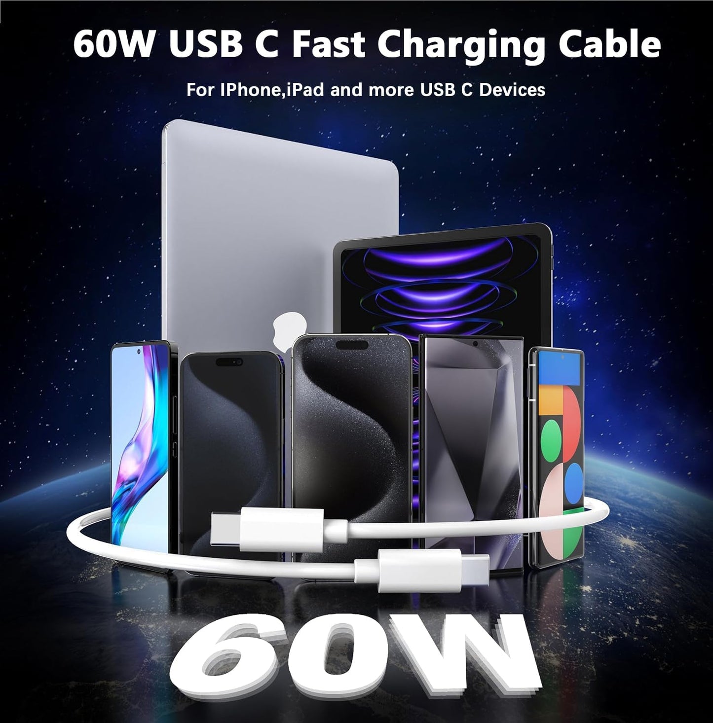 Charger for iPhone 16 15,Fast Dual Port USB C Charger Block,Double Type C Apple Wall Power Adapter Plug,10FT Quick USB C to C Charging Cable for iPhone 16/16 Pro Max/16 Pro/15 Pro/15 Plus,iPad Pro/Air