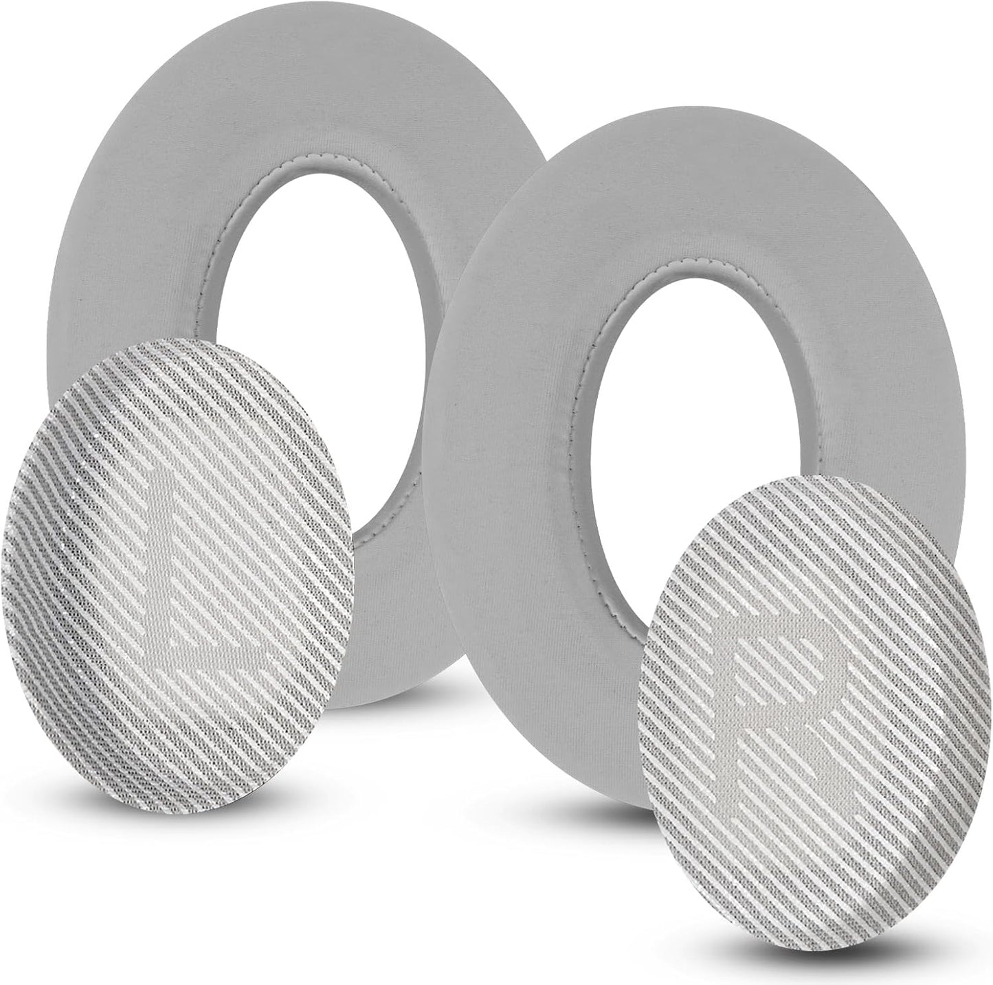 Full Cooling Gel Replacement Earpads for Bose Quiet Comfort QC35 Headphones Ear Pads Cushions with Breathable Ice Silk Fabric, High-Density Noise Cancelling Foam - Gray