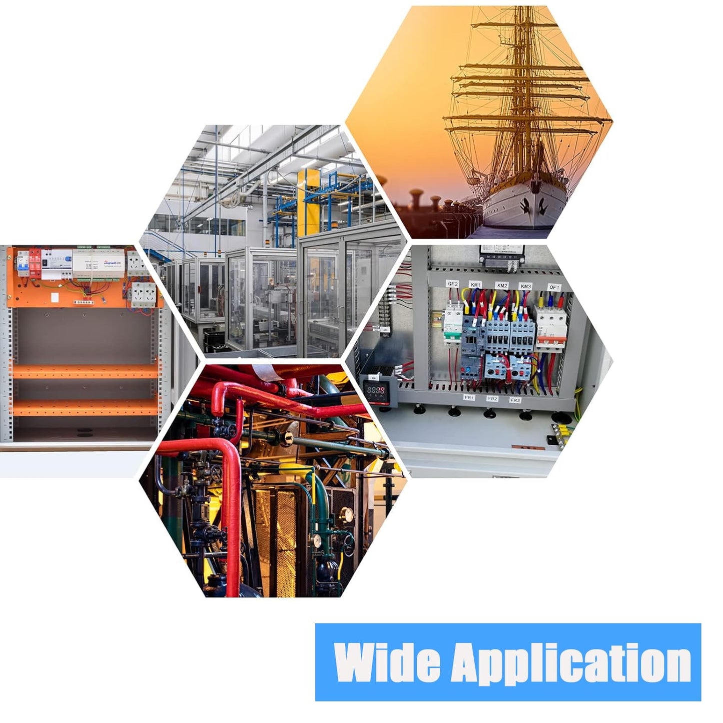 6 Pcs Rubber Grommets, 2-3/8" Inside Diameter 2-1/2" Drill Hole Rubber Wire Grommets O Ring Grommets for Wire, Firewall, Cables, Plugs, Automotive