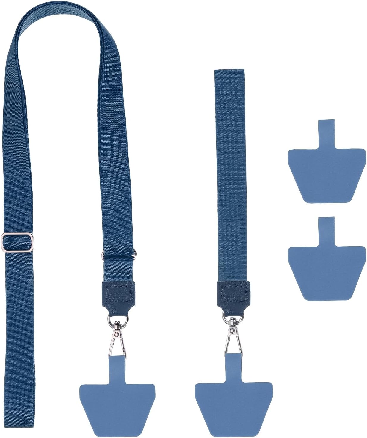 PATIKIL Smart Phone Lanyard with Wrist Strap and Patches for Most Smartphones ID Badges Keychain