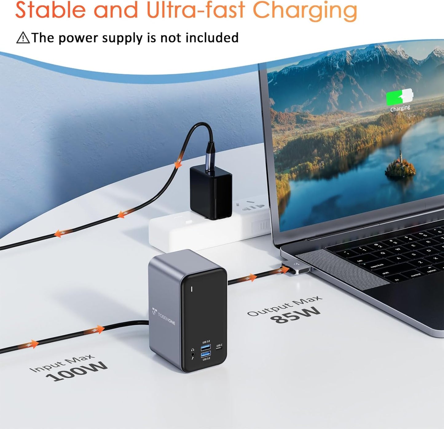 USB C Docking Station Dual Monitor for MacBook Pro, 15 in 2 USB C Laptop Docking Station Dual Monitor HDMI for MacBook Pro/Air with 2 4K HDMI Display, 6 USB A,USB C, SD&Micro SD,LAN, 87W PD 3.0