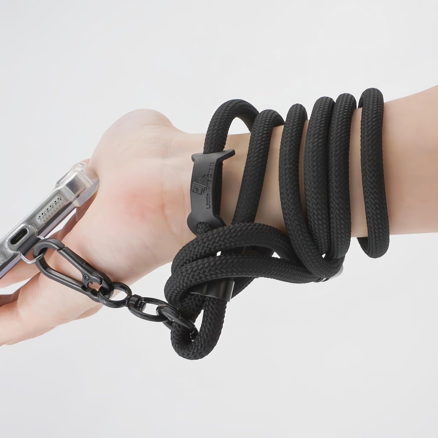 Adjustable Cell Phone Lanyard Crossbody Smartphone Strap Soft Rope Phone Lanyard for Around the Neck Holder (Black)