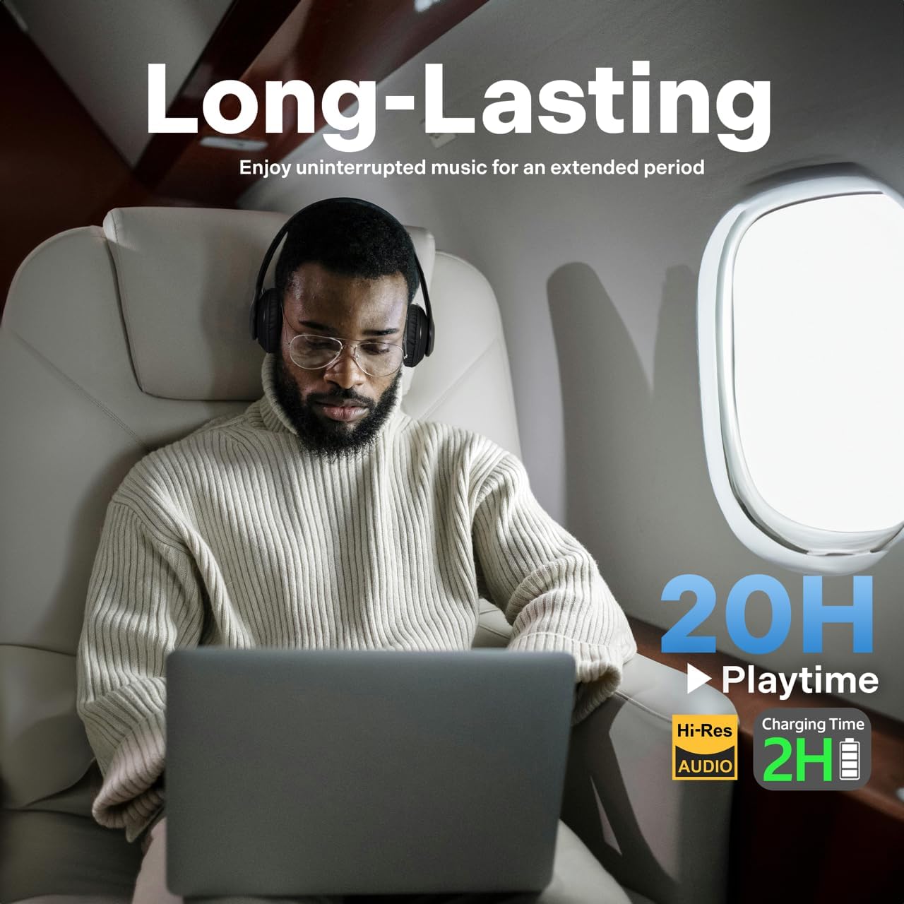 iJoy Bluetooth Headphones Over Ear, Wireless and Wired Foldable Headset Built-in Microphone, FM, Micro SD Card Slot - (Blue) Adults Kids Boys