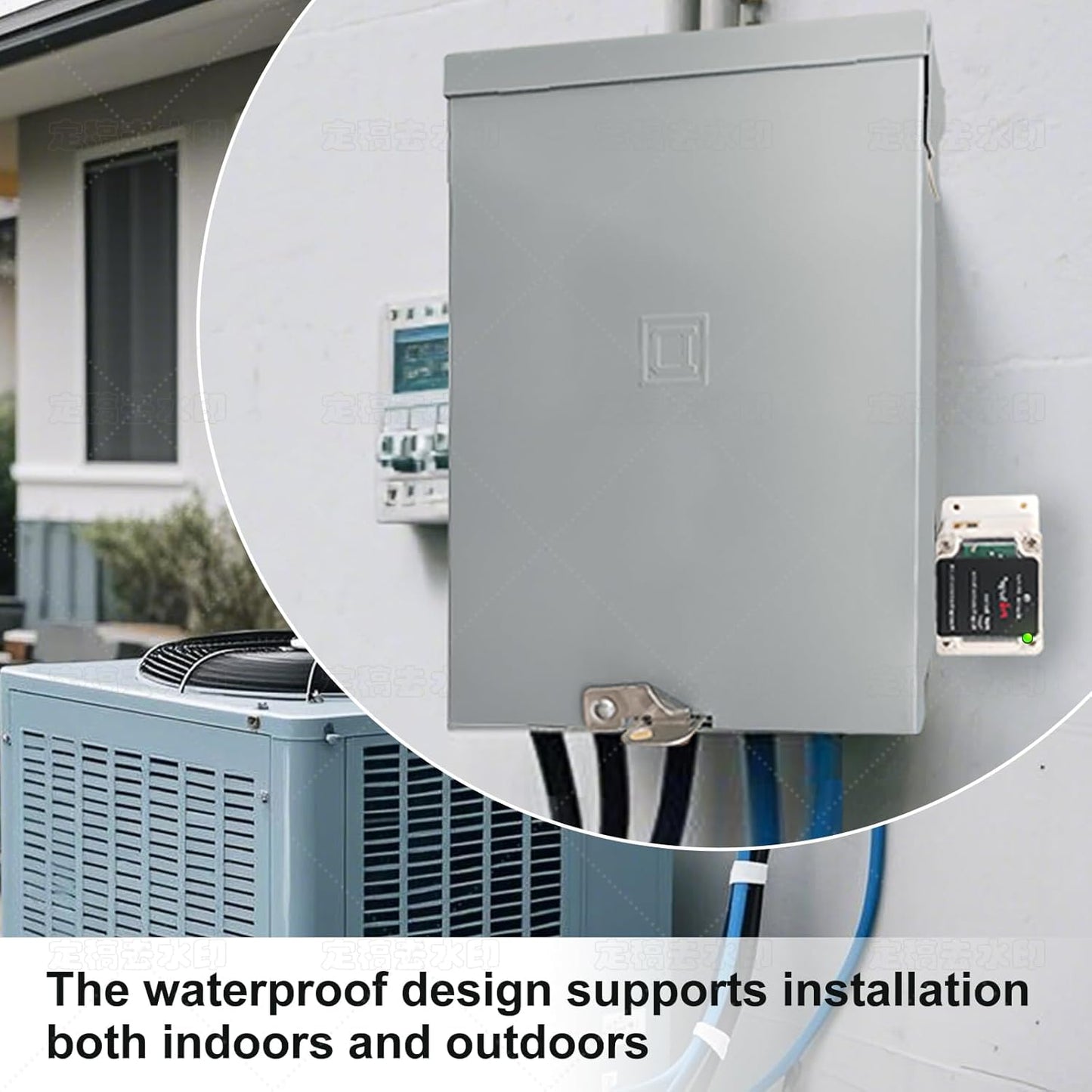 Whole House Surge Protection Device,Outdoor or Indoor,Single-Phase,3-Wire for 120/240V, 50KA(Surge Capacity per Phase),UL Listed