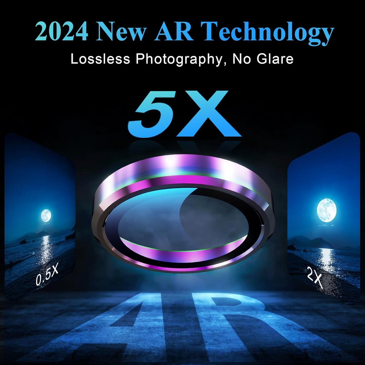 YWXTW Camera Lens Protector for iPhone 16 Pro/iPhone 16 Pro Max, [1 Step Installation Tray] Tempered Glass Screen Protector Metal Individual Camera Cover Accessories Case Friendly (Coloured-2Pack)