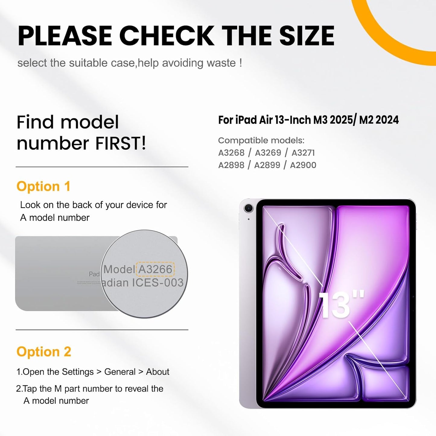 timecity for iPad Air 13 Inch Case M3 2025/ M2 2024, 360° Rotating Stand, Pencil Holder & Wireless Charging, Shockproof with Screen Protector & Shoulder Strap for Designers & Professionals, Dark Blue