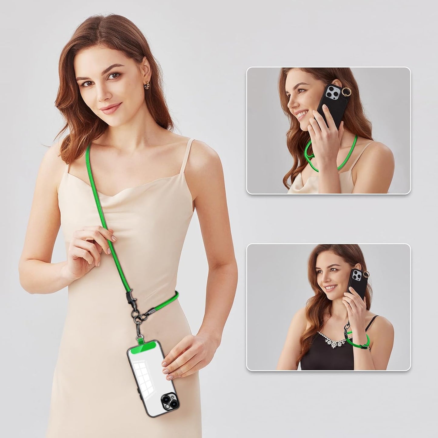 Cell Phone Lanyard Holder Anti Theft Crossbody Phone Wrist & Neck Strap, Compatible with Most iPhone tether Case