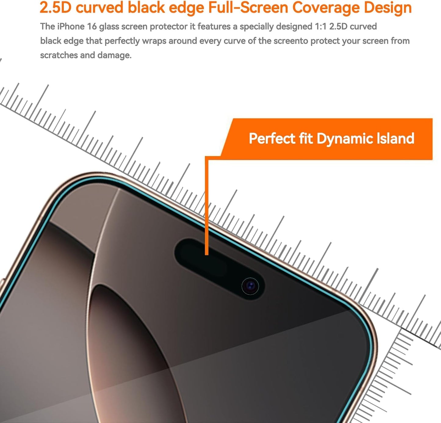 4 Pack Anti Blue Light Screen Protector for iPhone 16 Pro Max [6.9 inch] with Installation Frame,9H+ Anti Blue Light Tempered Glass, Anti-Scratch, Case Friendly