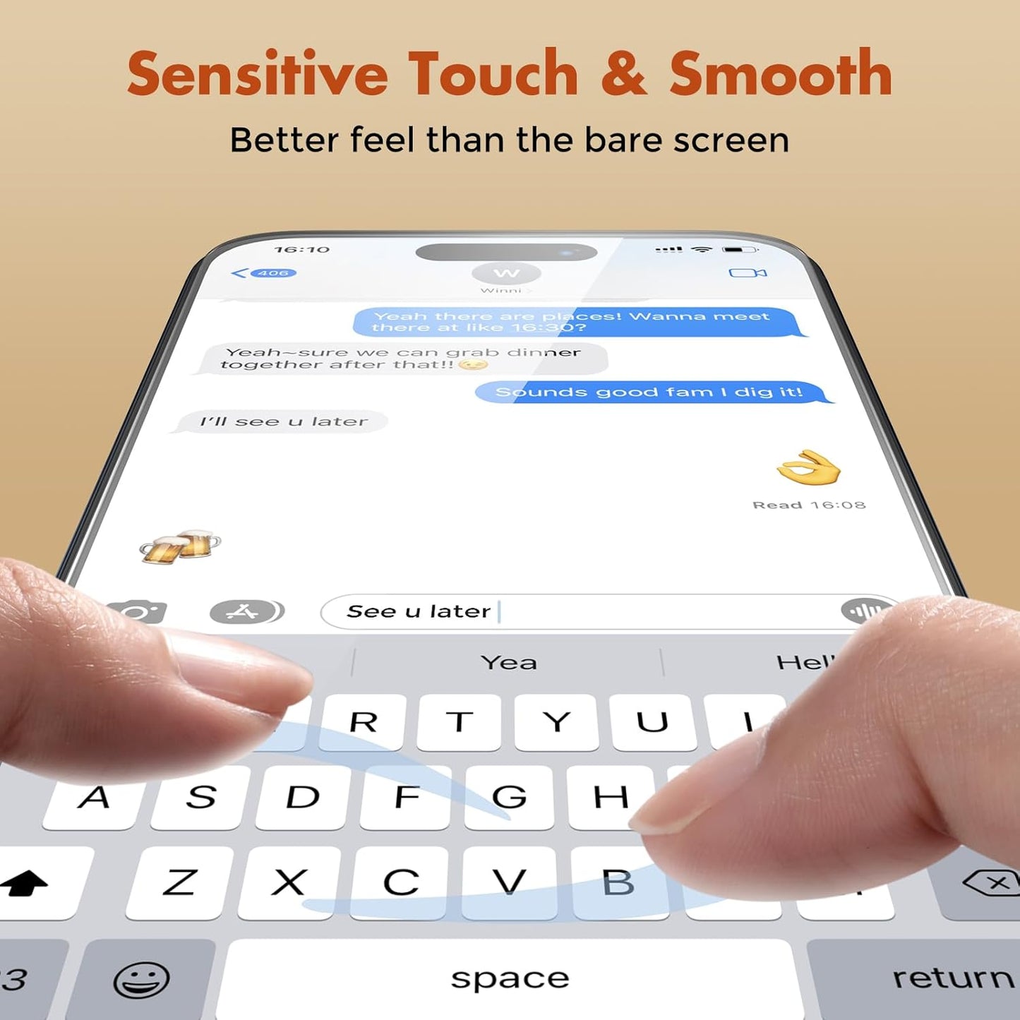 UNBREAKcable Screen Protector for iPhone 15 Pro Max,Double Shatterproof Tempered Glass [Easy Installation Frame][Lasting Protection][9H Hardness][99.99% HD Clear][Case Friendly] for iPhone 6.7"-2 Pack