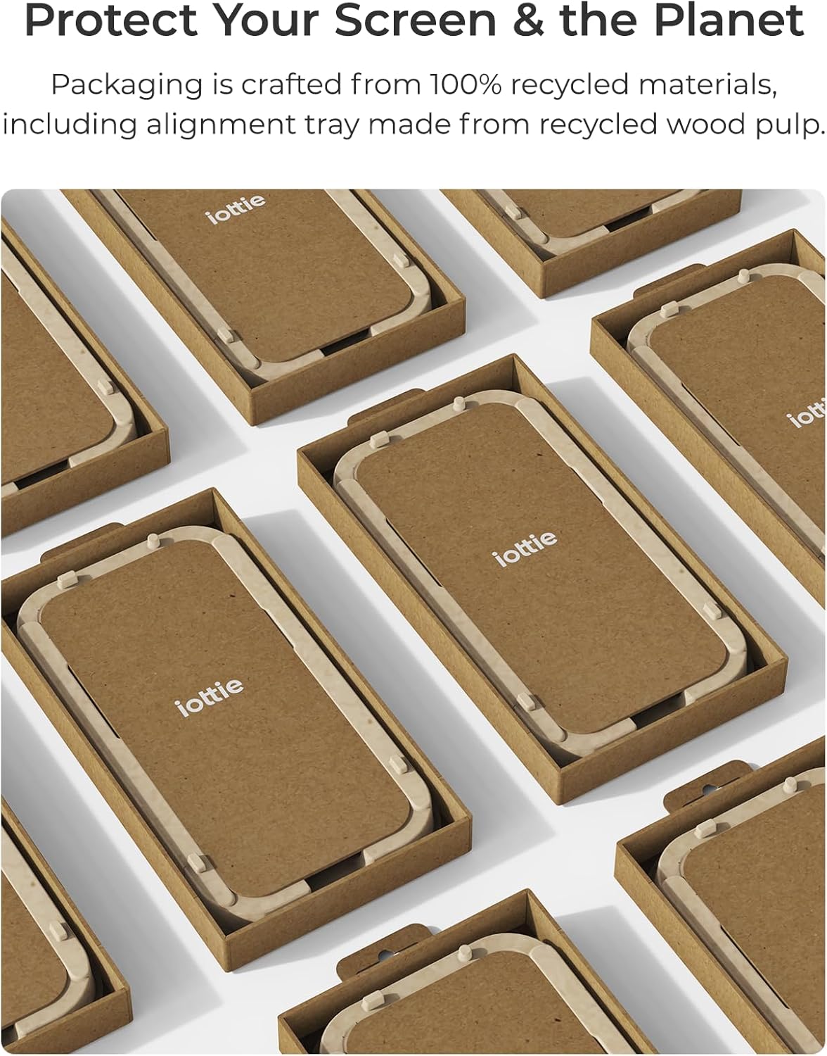 iOttie Terra iPhone 16 Pro Max Tempered Glass Screen Protector Military Grade 9H Hardness Shatterproof Scratch Resistant, Edge to Edge Protection Easy Bubble Free Install, 2 Pack