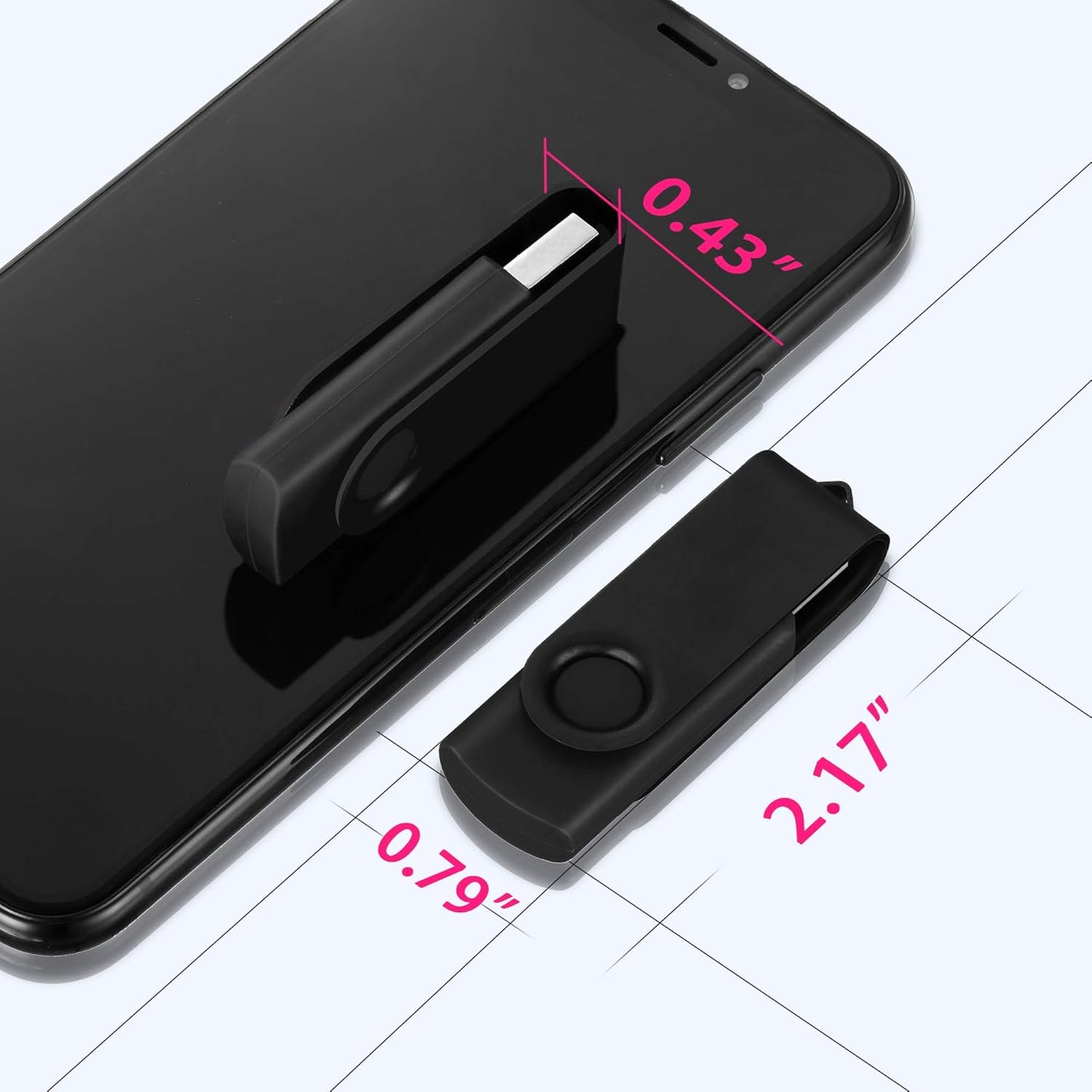 10 Pack DataOcean 16GB USB 2.0 Flash Drive Memory Stick Thumb Drives (10 Colors)