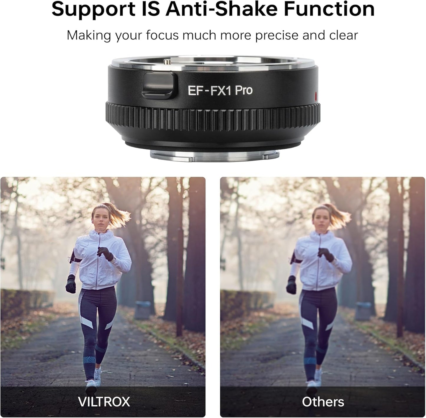 VILTROX EF-FX1 PRO Auto Focus Lens Mount Adapter Converter with Aperture Control Compatible with Canon EF/EF-S Lens to Fuji X-Mount Mirrorless Camera X-H1 X-PRO2 X-T2 X-T3 X-T1 X-T20 X-T10 X-E2 X-E1