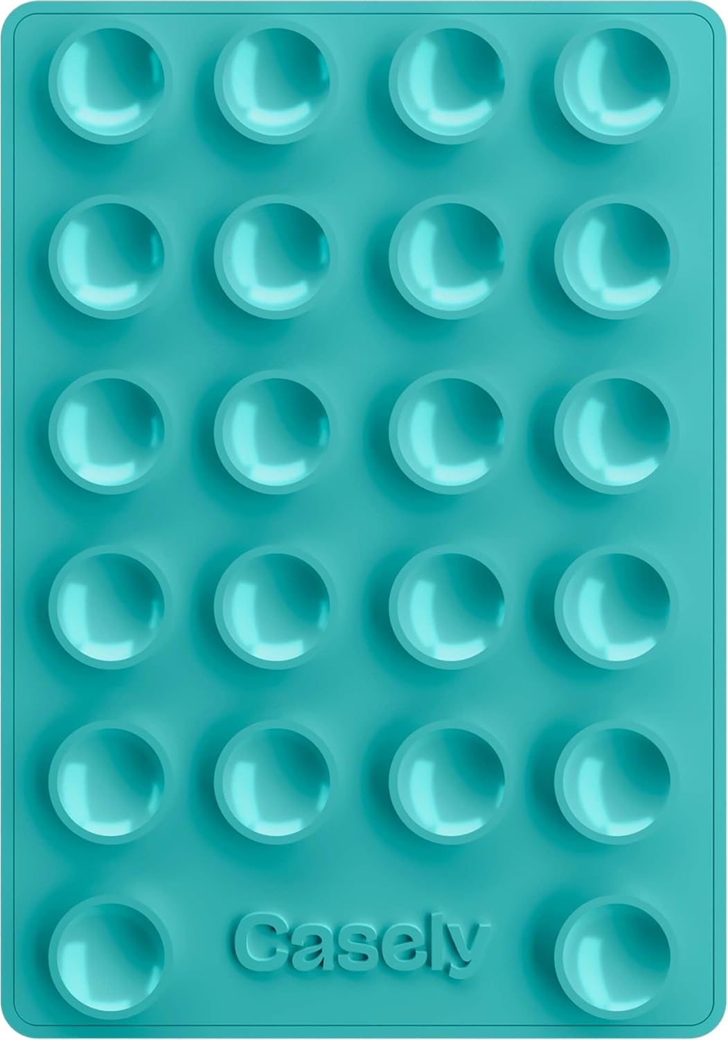 Casely Grippy Aquamarine MagSafe Compatible Cell Phone Mount Silicone Suction Cup Sticky Phone Holder and Stand