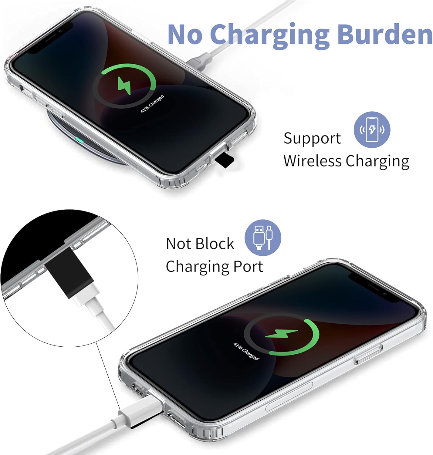 CACOE Cell Phone Lanyard 2 Pcs-1 Pcs Adjustable Neck Strap,1 Pcs Wrist Strap, 2 Pcs Pads, Universal Crossbody, Multifuctional Compatible with Most Smartphones(Black)